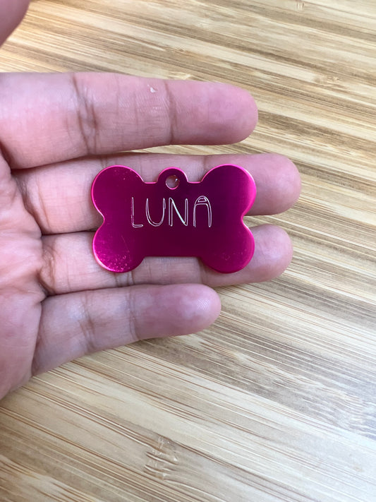 Personalized Pet ID Tag with Key Ring
