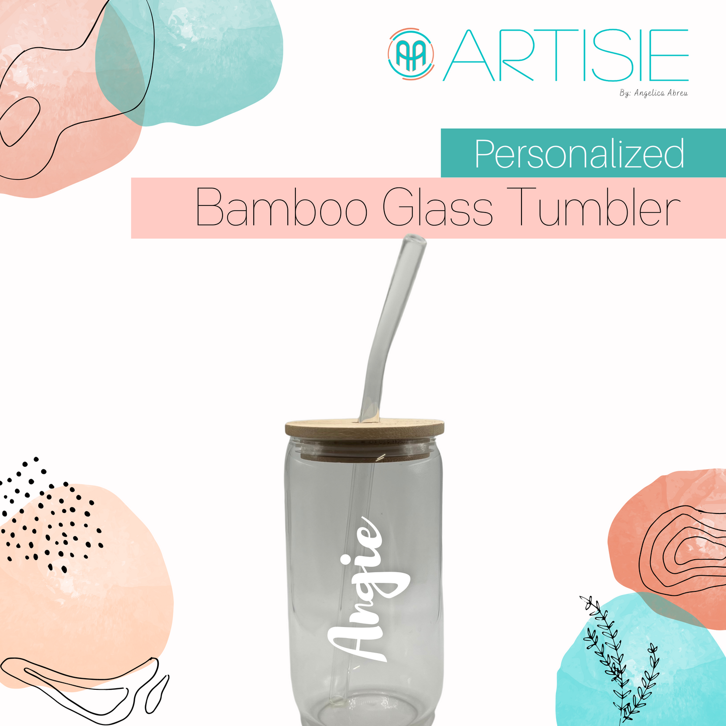 Personalized Glass Tumbler