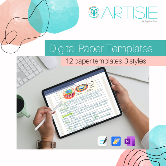 Digital or Physical Notepaper Taking Templates